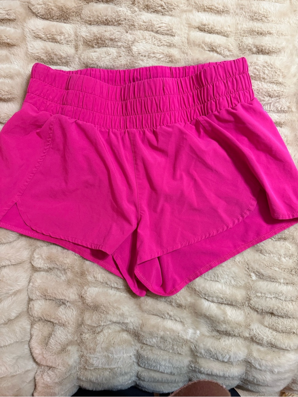 Zella Hot Pink Athletic Shorts with Wide Waistband